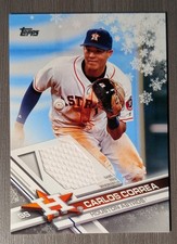 2017 Topps Holiday - Carlos Correa #R-CC Relic Astros Twins Legend