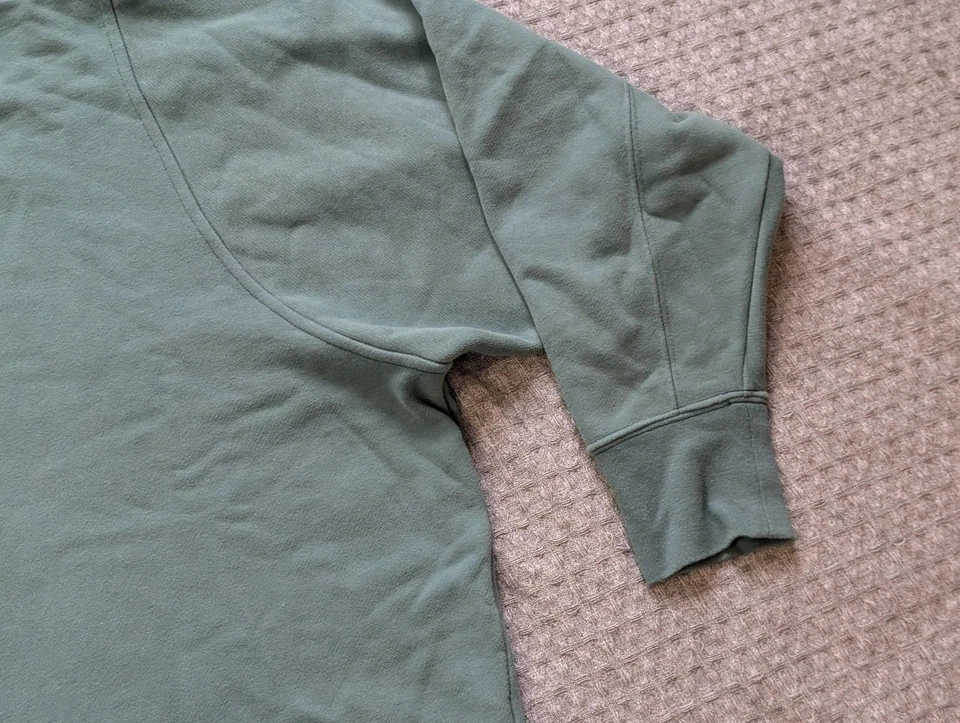 Sudadera Tracksmith Trackhouse Mujer Mediana Verde Cuello Redondo Pullover Correr Foto 4 de 4