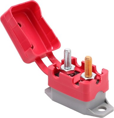 12V-24V Automatic Reset Circuit Breaker 20A-50A W/ Cover Stud Bolt For Auto Boat
