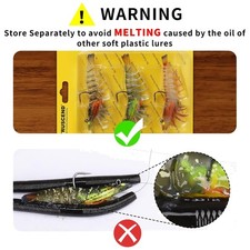 Duramax Soft Fishing Lures with BKK Hooks for Bass Trout