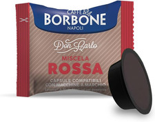Caffè Borbone Coffee Don Carlo, Red Blend - 100 Capsules for LAVAZZA a MODO MIO  0.19 per lighter