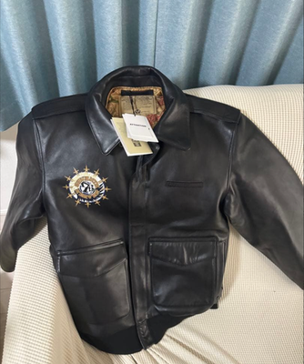 New FFVII Remake x Avirex A-2 Leather Jacket Size38 Tifa Seventh