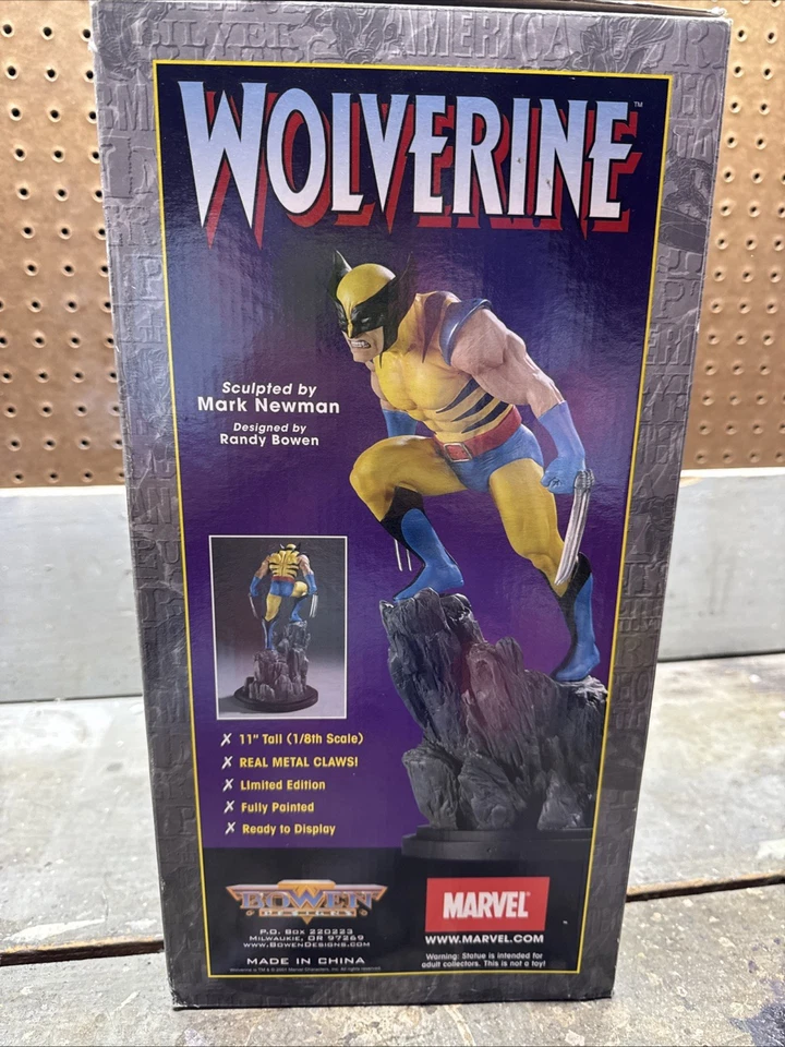 Bowen Designs Marvel The Wolverine Estatua Tamaño Completo X-Men Versión AMARILLA RARA Foto 3 de 4