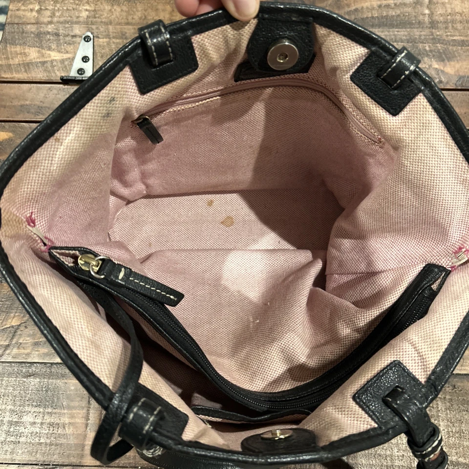 Dooney & Bourke Black Tote Pebbled Leather Bag - Image 4 of 4