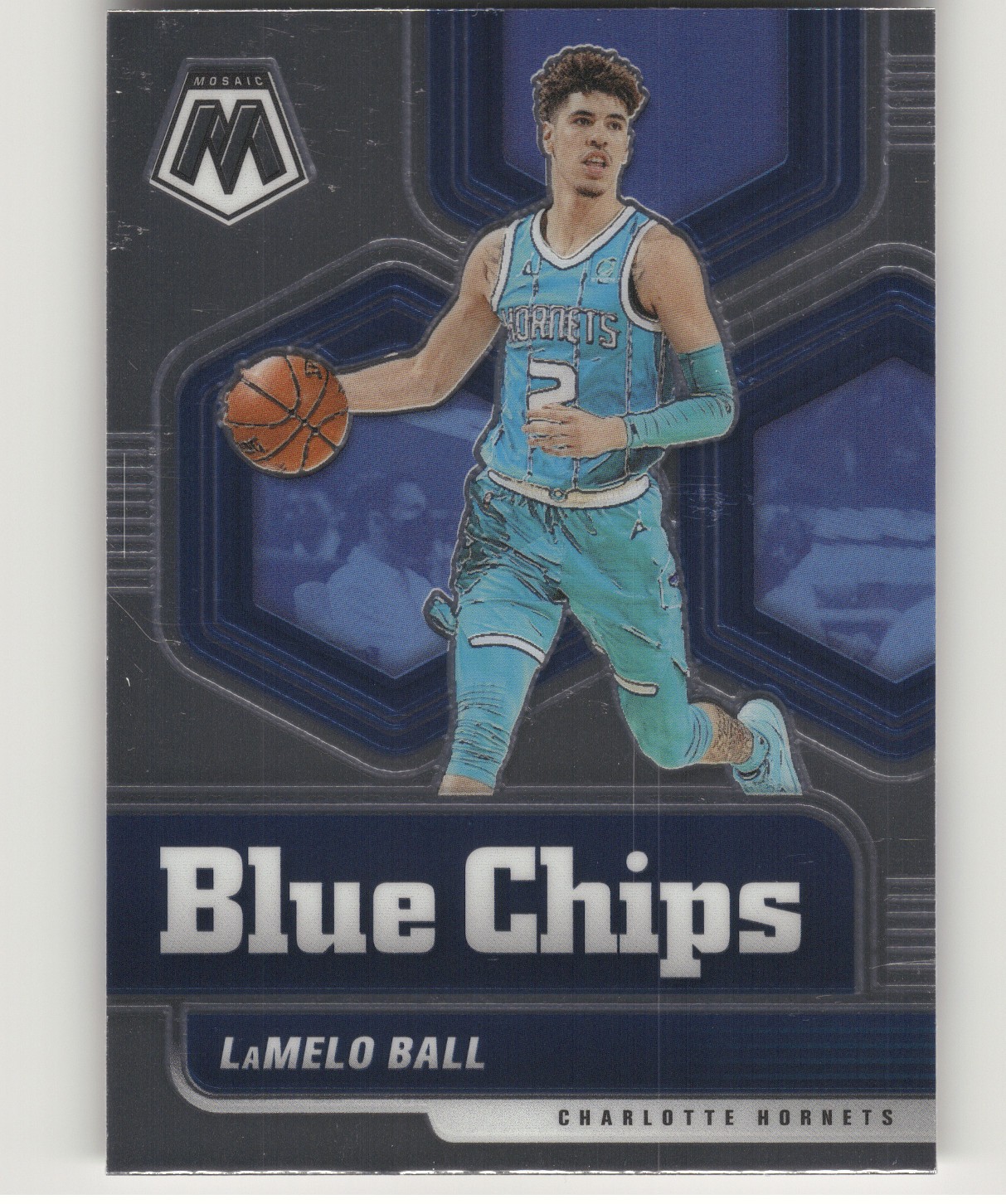 2020 Panini Mosaic LaMelo Ball #9 Blue Chips RC
