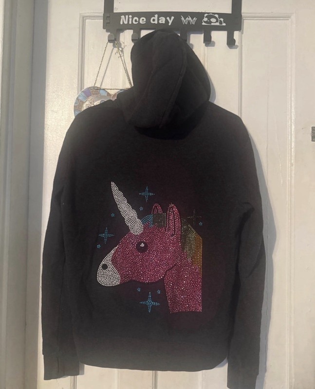 Butter Unicorn Hoodie Size XL