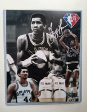 George Gervin Signed 8x10 Photo San Antonio Spurs & Chicago Bulls〰️Schwartz COA