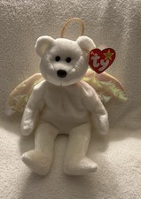Ty Beanie Babies Halo the Angel Bear Retired Toy Perfect For Your Collection