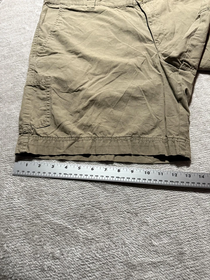 Pantalones Cortos Columbia Para Hombres 38 Caqui 9 Pulgadas Entrepierna Algodón Senderismo Aire Libre Informal Foto 3 de 4