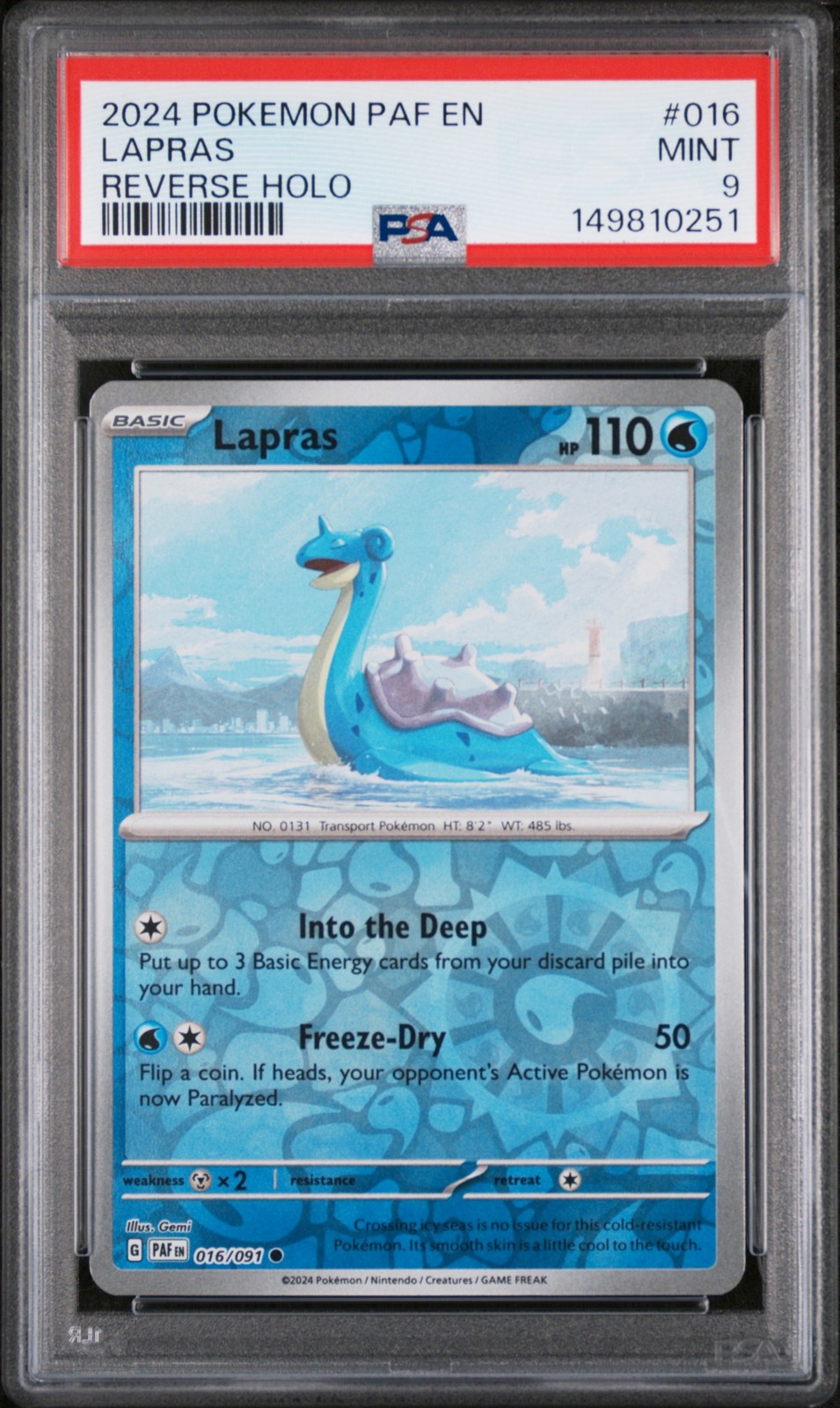 Lapras Reverse Holo #16