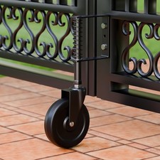 5  Spring Loaded Gate Caster Heavy Duty Gate Wheels for Wooden, Vinyl and Met...