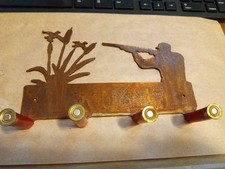 Duck Hunt Key Hanger. 7.5 Inches Wide W 4 Hangers. Great Condition.