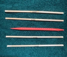 4 ~ Bell System KS-6320 Orange Stick Wooden Spudger + one Orange Spudger