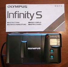 Olympus Infinity S Point  Shoot 35mm Film Camera Tested Works