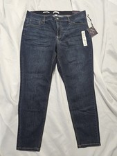 AVA  VIV, WOMEN'S NEW BLUE COTTON BL HIGH RISE SKINNY JEANS, SIZE 18R