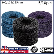 5/10Pcs 4.5" Poly Strip Disc Abrasive Wheel Paint Rust Removal For Grinder