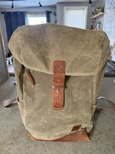Nutsac RuckSac Canvas Leather Hiking Backpack