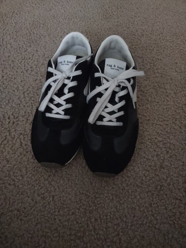 rag & bone Shoes Womens 6,5 neaker Leather Casual Comfort Walking Fit Black