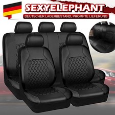 9 Stk Sitzbezüge Vorne Hinten Set Schonbezüge Schwarz Robust Langlebig Sitzmatte
