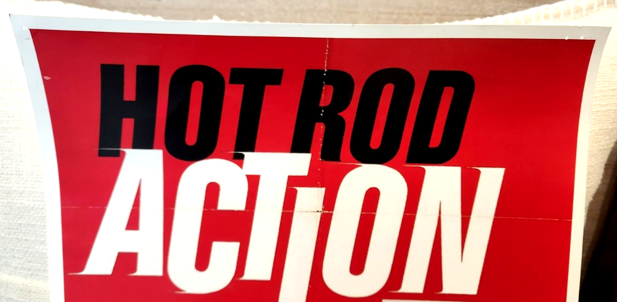 Reproduction Vintage Hot Rod Action Movie Poster! Drag Racing