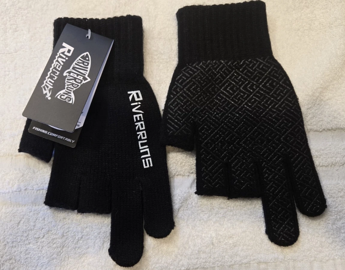 Fishing Gloves, Windproof, Waterproof, Fleece Lined, 3-Cut Fingers By Riverruns
Opens in a new windo