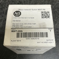 Sealed Allen Bradley 30mm Selector Switch 800T PB  Cat 800T-H2A  Standard Knob