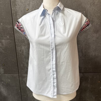 Desigual Button down  Sleeveless  Blue shirt size XS