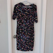 Lauren Ralph Lauren floral dress short sleeve v neck size 12