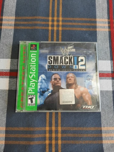 WWF SmackDown 2 Know Your Role Sony PlayStation 1 PS1 Game Tested & Complete
