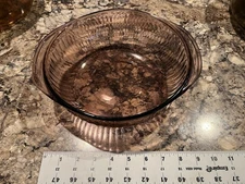 Pyrex #023-S Cranberry Glass 2 Quart Casserole Dish