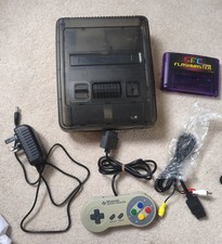 Nintendo SNES Super Famicom Region Free, Clear Case Mode + Flash Cartridge