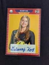 2024 Leaf Pro Set Southern California Beach Volleyball Delaney Karl #PA-DK1 Auto