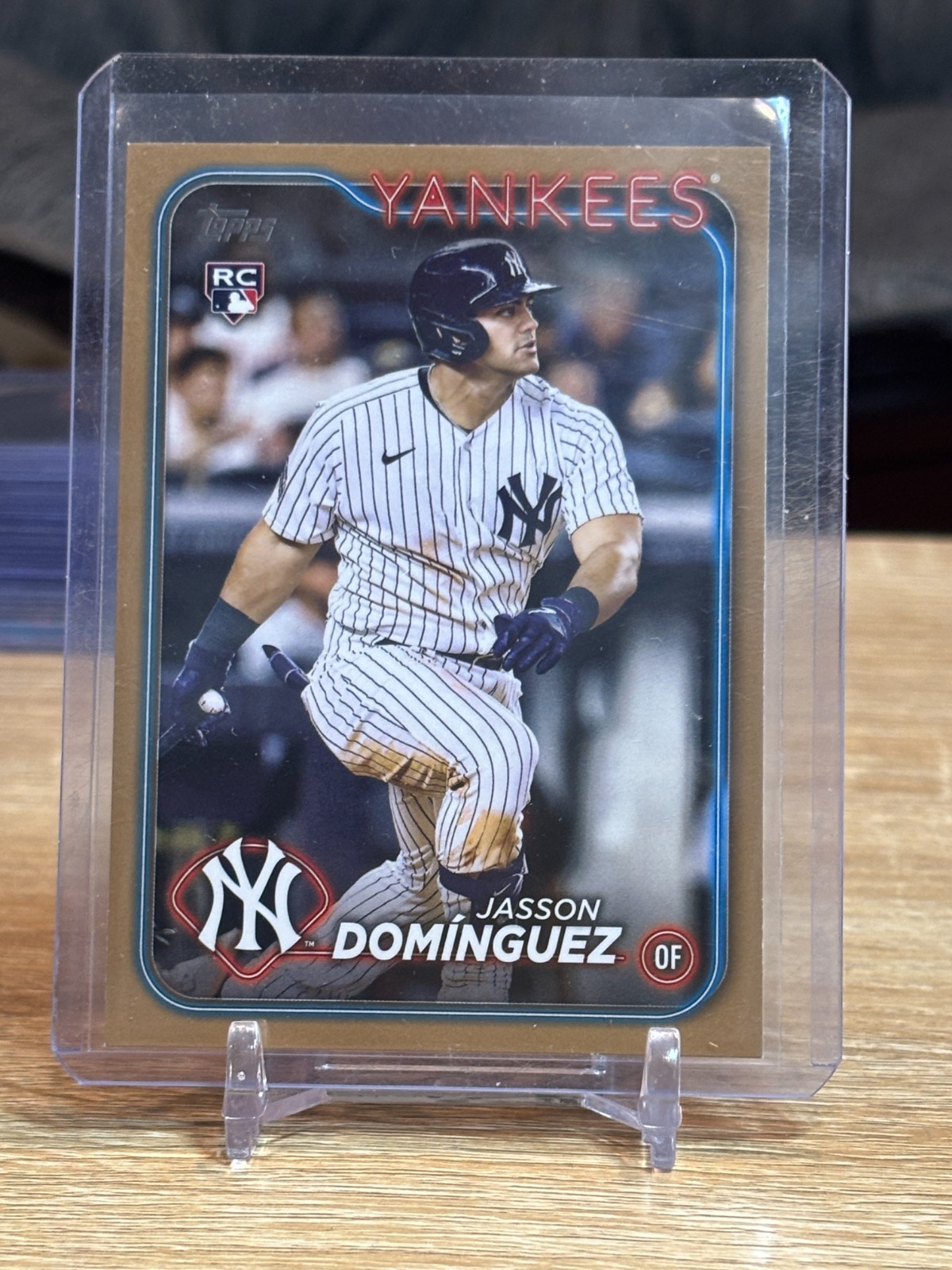 2024 Topps Series 1 Jasson Dominguez #60 RC Gold Parallel /2024 New York Yankees