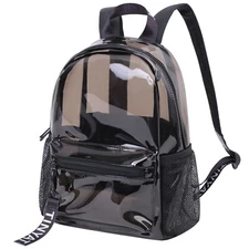 TINYAT Small Clear backpack for Women See Through Clear Bag Cute Transparent ...