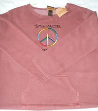 Women's NWT Renegode Club Cotton Blend Sweatshirt Size L NEW 