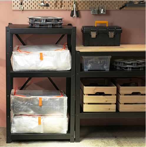 IKEA PARKLA Storage Case, 55x49x19 cm,21 21/32"x19 19/64"x7 31/64" Brand NEW - Picture 4 of 8