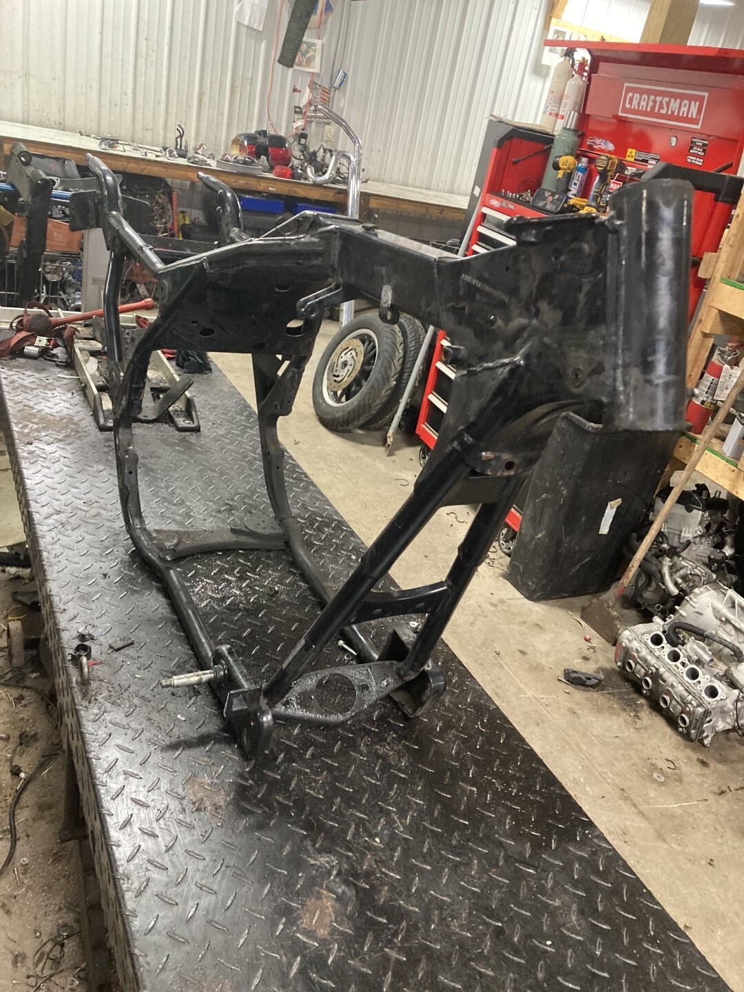 03 Harley Davidson FLHRI Road King frame chassis eBay