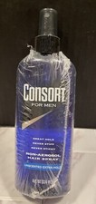 CONSORT Hair Spray for Men, Extra Hold, Unscented, Non-Aerosol - 8 fl oz / NEW 