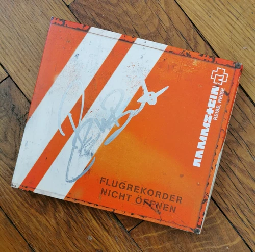 RAMMSTEIN Reise, Reise Ltd Ed RARE signé à la main par les 6 membres CD Digipack