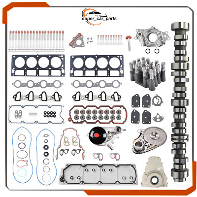 NON AFM DOD Camshaft Lifters Head Gaskets Kit For 07-13 Chevrolet GMC 5.3L Truck