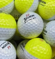 3 Dozen Srixon Z Star XV Tour Divide Yellow Grade B AAA Quality Golf Balls