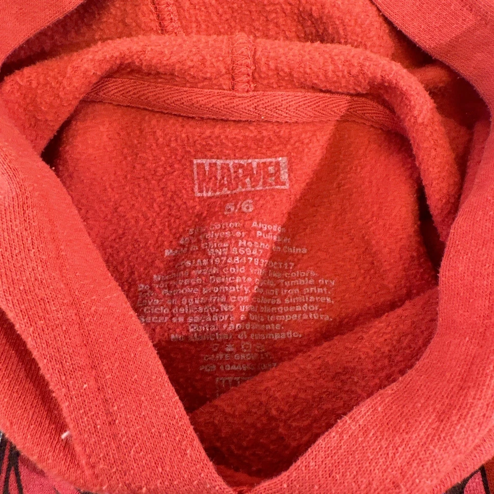 Marvel Universe Comics Spider-Man Disfraz Niños Jóvenes Sudadera con Capucha Gráfico Clásico Foto 4 de 4