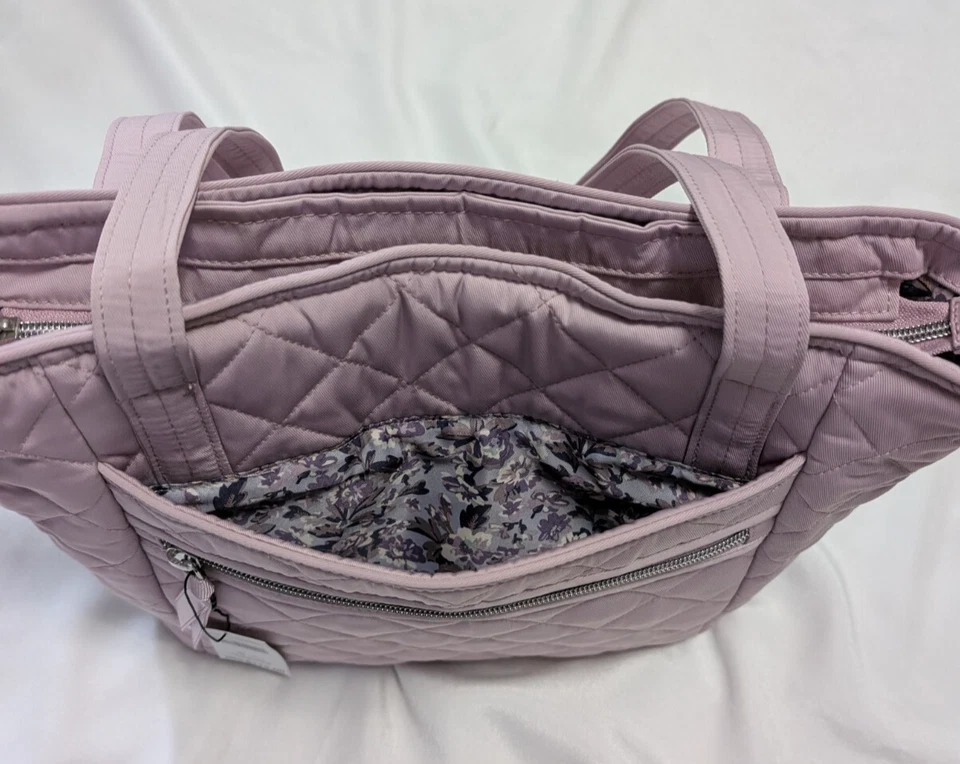 Bolso de Mano Vera Bradley Pequeño Vera, Rosa Hortensia, Nuevo con Etiquetas Foto 4 de 4