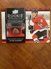 20-21 UD Series 1 Hockey Rookie Retrospective RR-1 Dominik Kubalik