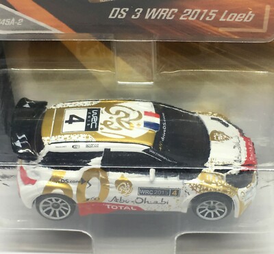 Majorette Citroen DS3 WRC no.4 White Gold 1:58 (3 inches) in