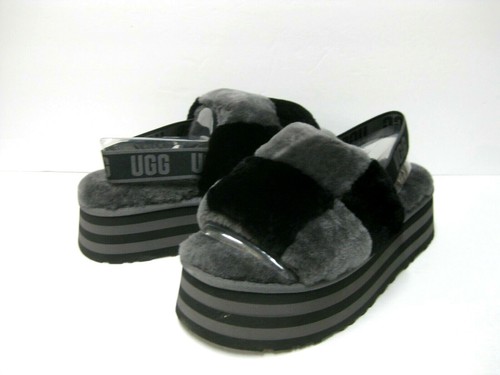 ugg disco checker slide black
