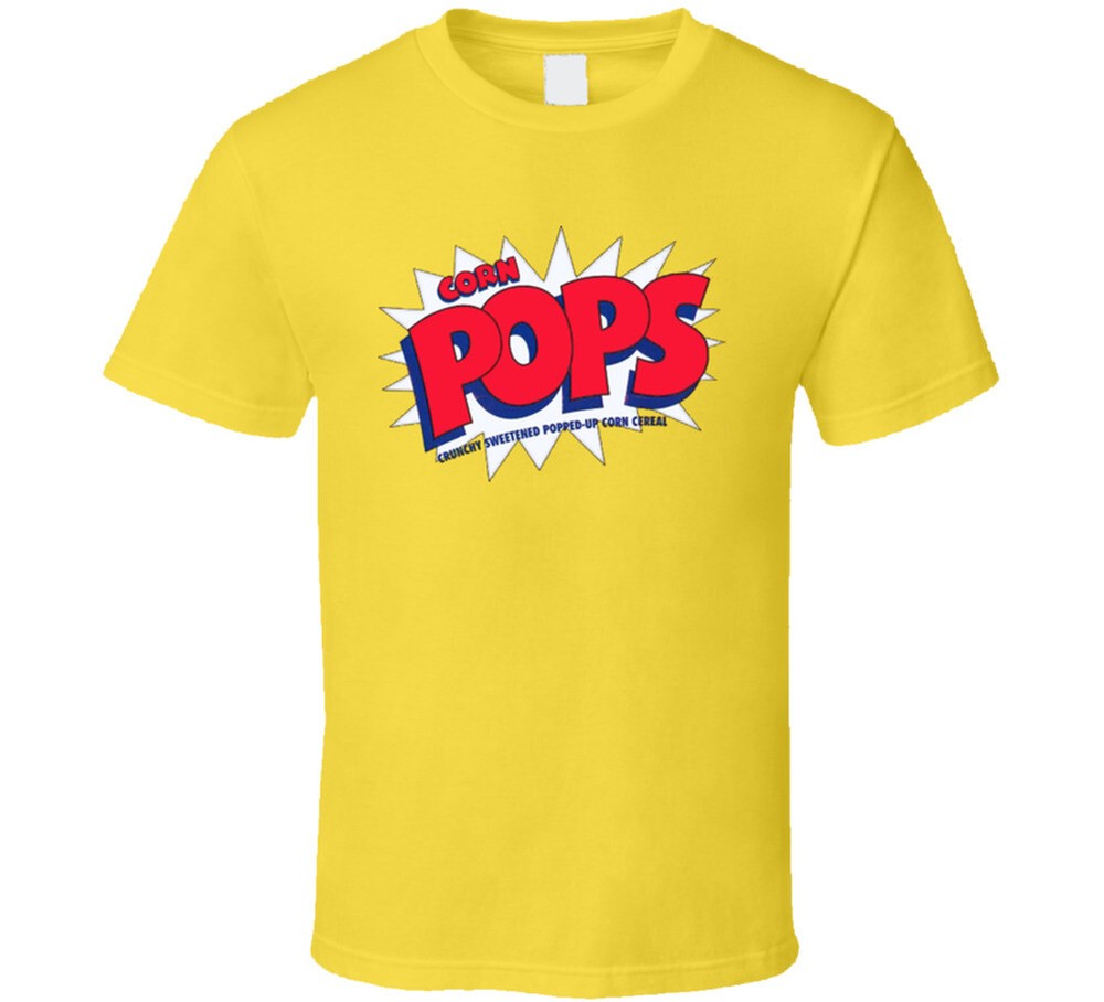 Vintage Corn Pops Cereal Classic Yellow T-Shirt