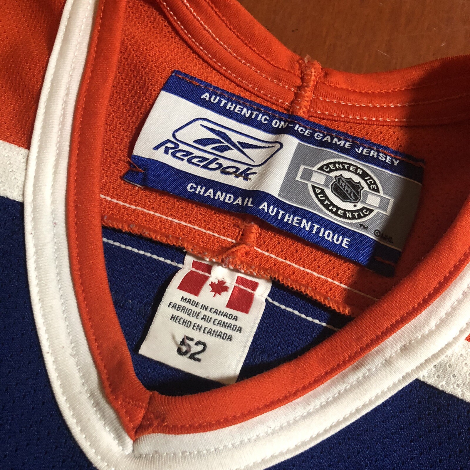 MiC Reebok 6100 Authentic Wayne Gretzky Edmonton Oilers NHL Jersey