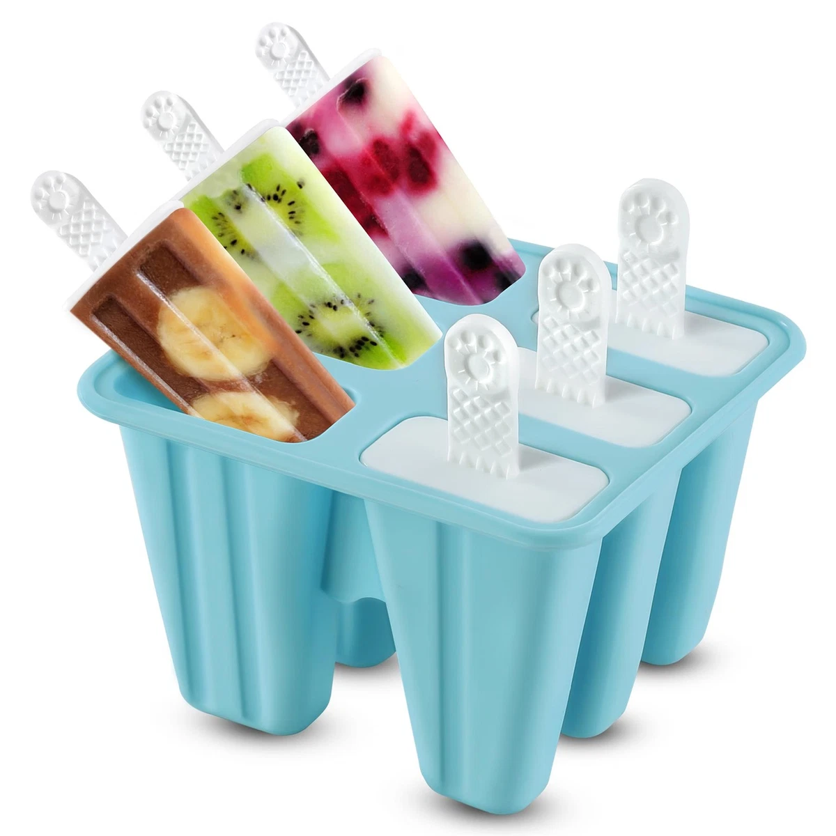 Silicone Ice Lolly Popsicle Frozen Mould Ice Cream Maker Yogurt Icebox Mould