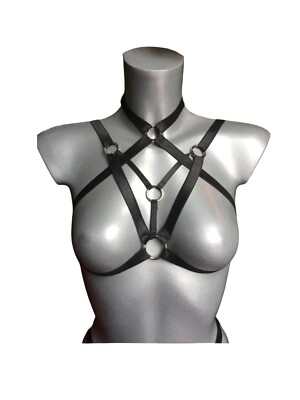 Harness Elastic Cupless Cage Bra Sexy Lingerie for Women Top Exotic Strap  Belt